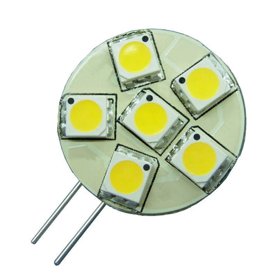 G4 JC 12V-24V 1.2W 6x 5050 cluster LED light bulb 2 pin lamp Landscape Lighting Side Pin