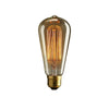 ST64 40W Retro Edison Filament Antique Light Bulb Tear Drop Cage 120V