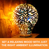 Fireworks A19 3D LED Light Bulb l Explosive Laser Show Colors