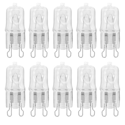 G9 Halogen Clear Lense Light Bulb 100W JCD Type T4 Home Lighting Replacement I 10 Pack