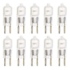 GY6.35 Frosted 120V JCD Halogen Light Bulb Wax Lamp 35W 50W 75W I 10 Pack