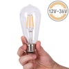 Dc 12V 24V 36V 4W Retro Led Filament St64 Bulb For Low Voltage Battery Lamp Light Bulb