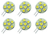 G4 JC 12V-24V 1.2W 6x 5050 cluster LED light bulb 2 pin lamp Landscape Lighting Side Pin