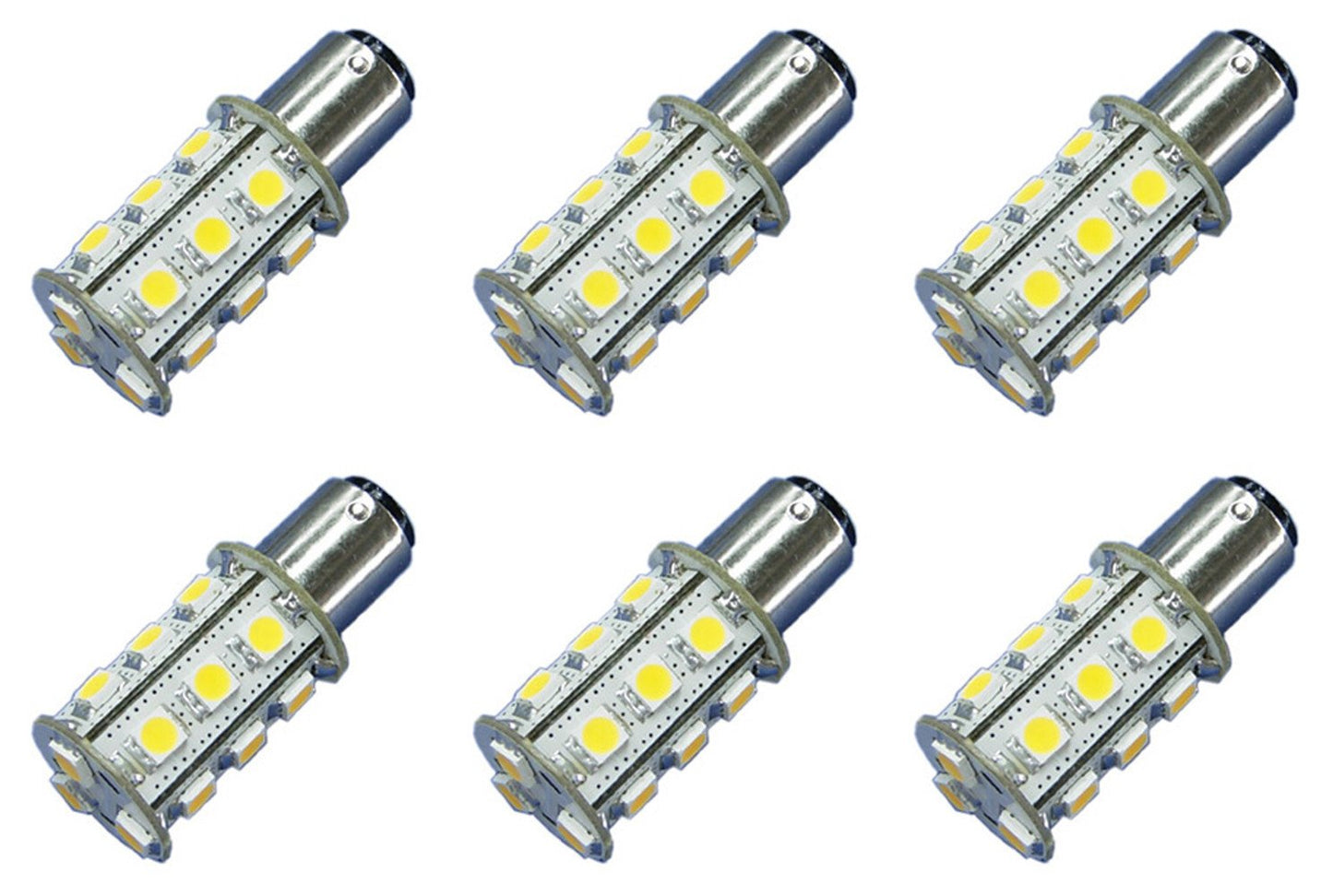 18x 5050 12V-24V DC Tower LED Light Bulb BA15s 1156 Car Boat Yacht Lamp