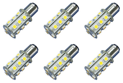 18x 5050 12V-24V DC Tower LED Light Bulb BA15s 1156 Car Boat Yacht Lamp