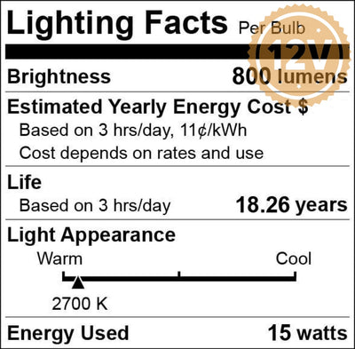 Yellow 24 x SMD LED Bulb 12V 21W BAu15S - Matronics