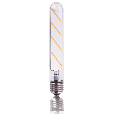 DC 12 Volt T30 4W Glass Tube Wire Filament LED Tubular Light Bulb - 185mm - 7.2"