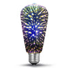 Fireworks ST64 3D LED Screw Light Bulb l Sparkling Starry Colors