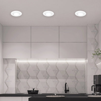 MR16 Flush Swivel Halogen LED Mount Bracket Fixture Matte White Spot Light Bulb Holder
