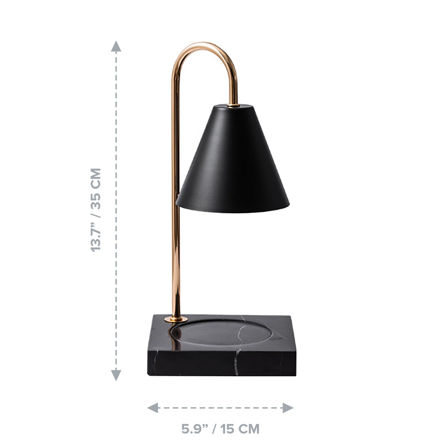 Create Ambiance With Scent and Lighting I Candle Warmer Wax Melter Desk Table Lamp in Black