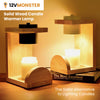 Modern Nordic Solid Wood Candle Warmer Lamp Flameless & Healthy Choice for Kids and Pets
