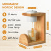 Modern Nordic Solid Wood Candle Warmer Lamp Flameless & Healthy Choice for Kids and Pets