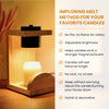 Safe & Elegant Solid Wood Candle Warmer Lamp Flameless & Healthy Choice for Pet & Child-Friendly