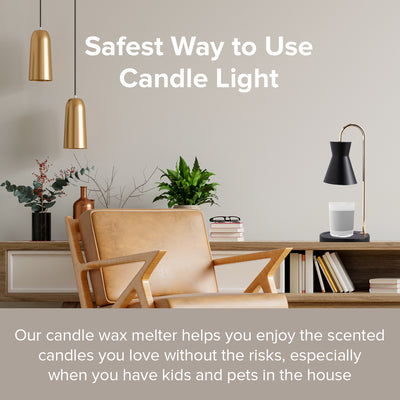 Cone Lamp Candle Warmer | Lamp with Dimmer Switch & Light Bulb