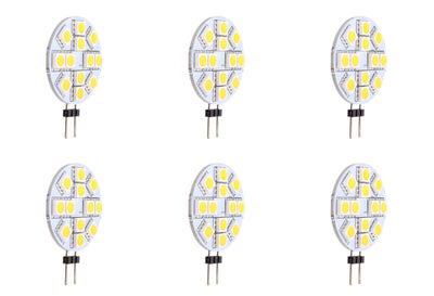 G4 JC 2.8W 12V-24V 5050 LED Light Bulb GX4 G4 Bi Pin Lamp Side Mount Pin