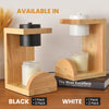 Modern Nordic Solid Wood Candle Warmer Lamp Flameless & Healthy Choice for Kids and Pets