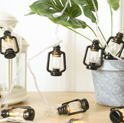 Mini Floating Oil Lantern USB String Light Rope Hanging Oil Lamp