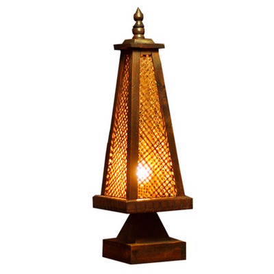 Thailand Style Pagoda Desk Lamp | Relaxing Buddhist SE Asian Theme Table Light