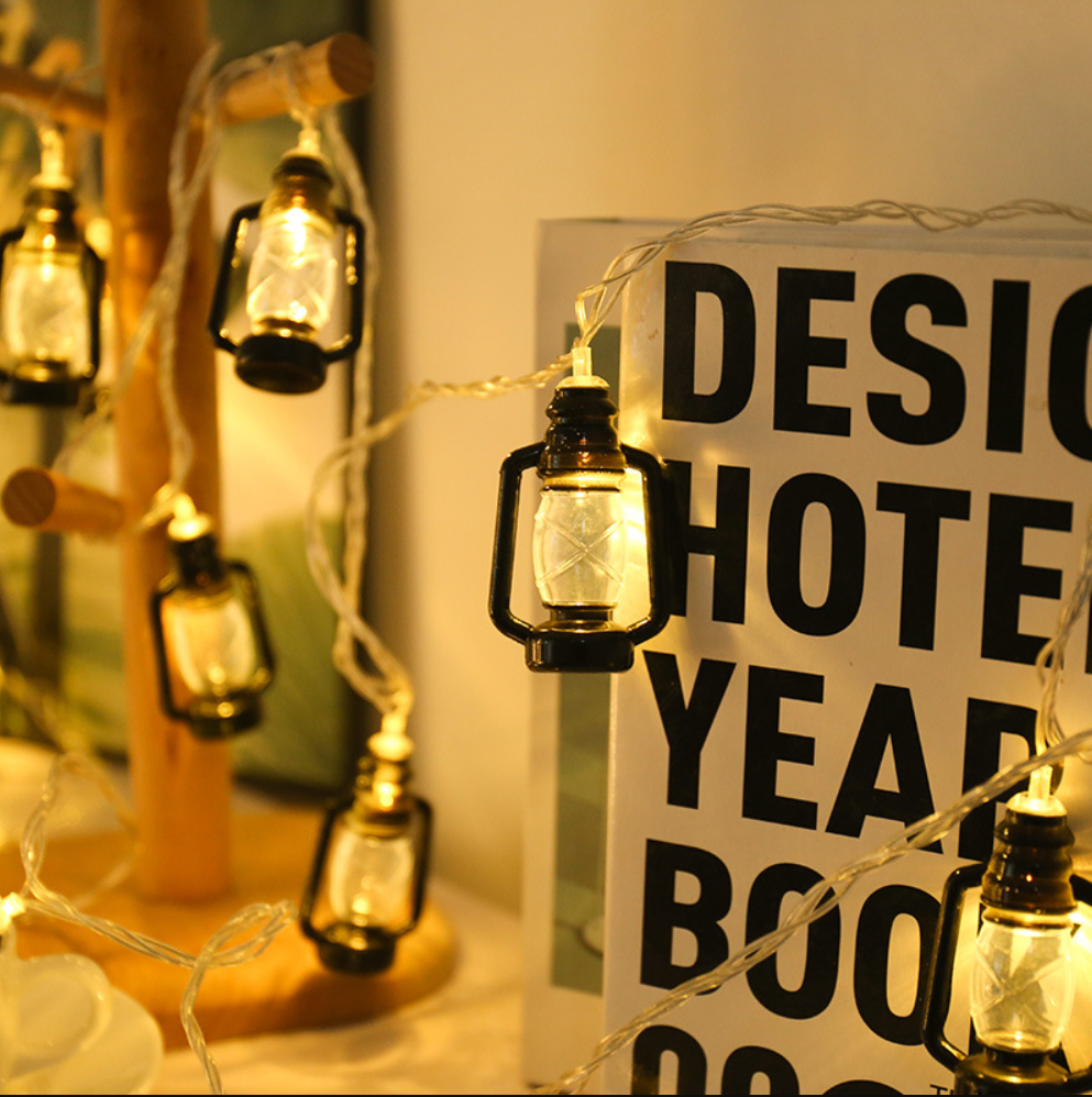 Electric oil best sale lamp with strings