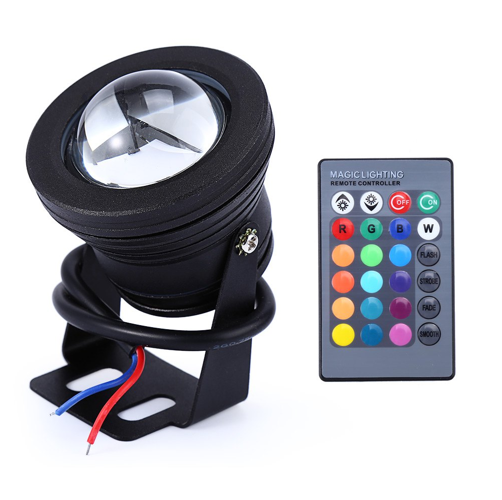 Color Changing RGB IP68 LED Outdoor Spot Light I 12 Volt 10 Watt