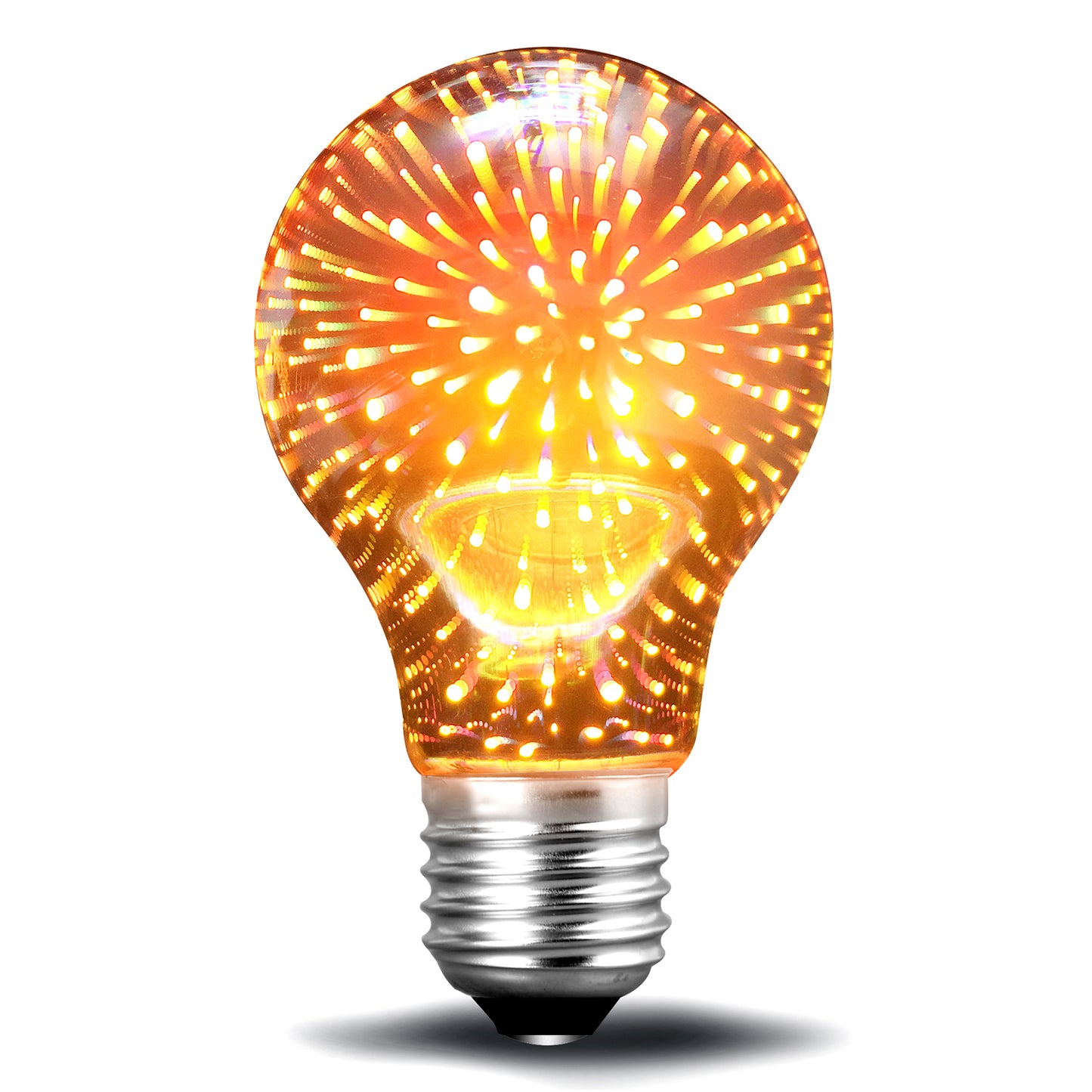 Fireworks A19 3D LED Light Bulb l Explosive Laser Show Colors