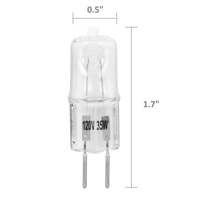 G5.3 JCD Clear T3 T4  Halogen Light Bulb Capsule Spot Lamp 120V I 10 Pack