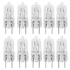 G8 Halogen JCD Light Bulb 120V 75W 100W Puck Lamp Replacement I 10 Pack