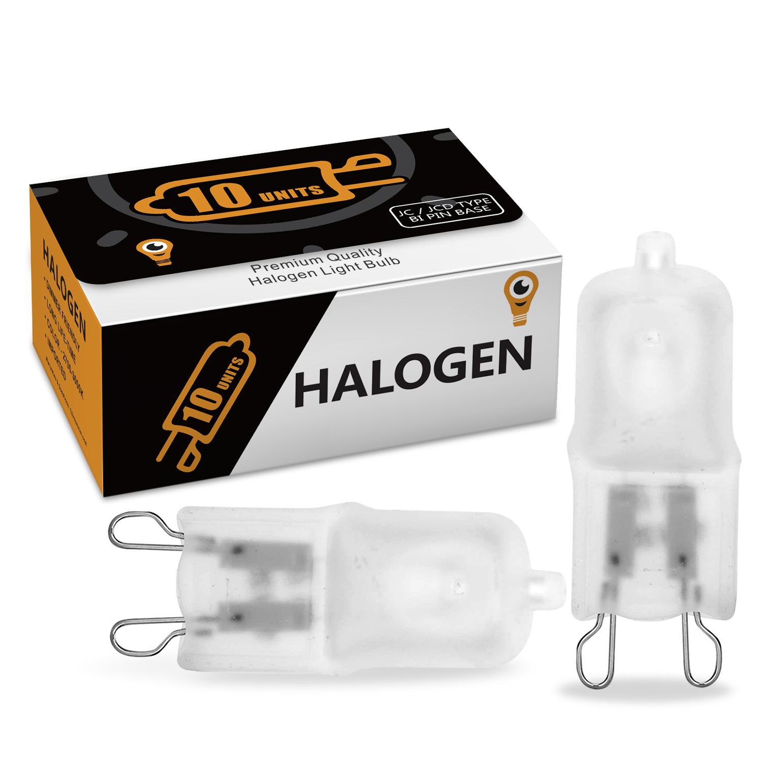 G9 Frosted Halogen Bulbs 60W G9 Frosted Halogen Bulb 60 Watt G9 JCD Base  Bi-pin Warm White 2700K Halogen Light Bulb for Accent Landscape Puck