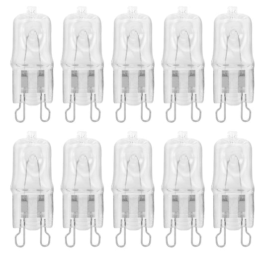 G9 Halogen Clear Lense Light Bulb 100W JCD Type T4 Home Lighting Replacement I 10 Pack