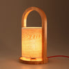 Reading Lamp With Wood Grain Lampshade