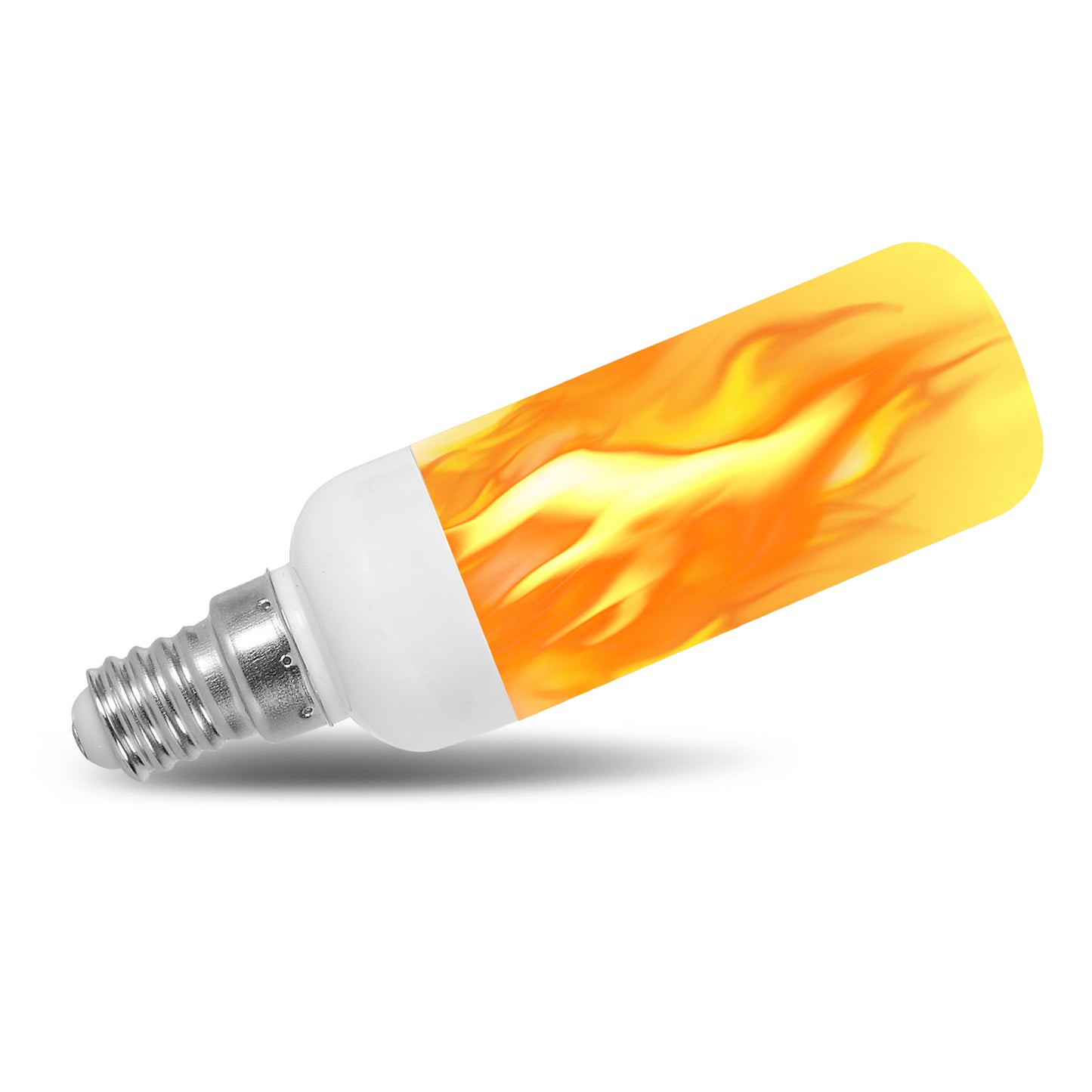 120V 240V Flame JDD Tubular Shape LED Fire Candle Light Bulb Flaming Flicker E12 E14