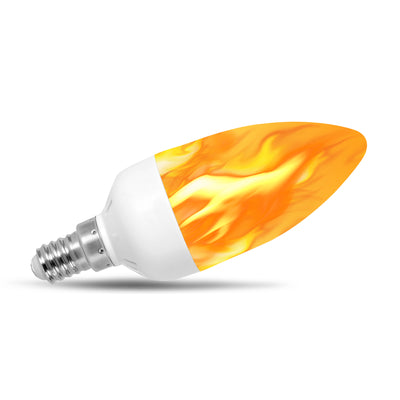 Flame Effect Chandelier LED Fire Candle Light Bulb Flaming Flicker E12 E14