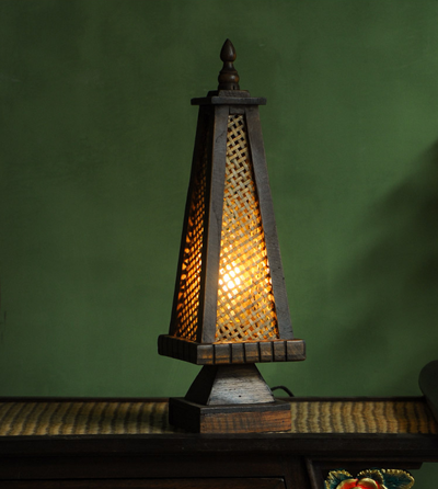 Thailand Style Pagoda Desk Lamp | Relaxing Buddhist SE Asian Theme Table Light