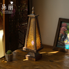 Thailand Style Pagoda Desk Lamp | Relaxing Buddhist SE Asian Theme Table Light