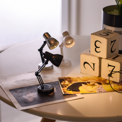 Tiny Miniature Architect Desk Lamp | Cute Gift