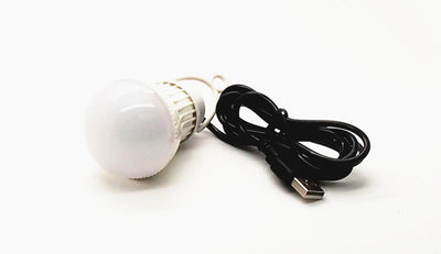 USB 5.5V 6 Volt 3 Watt LED Battery Light Bulb Emergency Lamp Power Bank