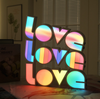 Rainbow Multicolor Desktop Bedside LED Desk Lamp Night Light I LOVE