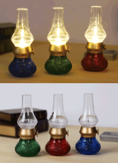 USB Oil Lantern Theme Night Light Arabia Style I Portable