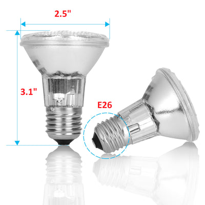 PAR20 35W Ceiling Recessed Light Bulb Halogen Lamp Value Pack E26 120V