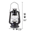 Matte Black Classic Oil Lantern Light Bulb Lamp l Electric Vintage Vibe