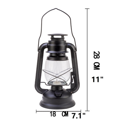 Matte Black Classic Oil Lantern Light Bulb Lamp l Electric Vintage Vibe