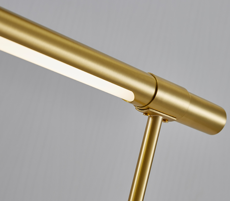 Modern Gold Bankers Desk Lamp LED Table Light I Styling Designer Office Homes