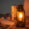 Rustic Finish Classic Oil Lantern Light Bulb Lamp l Electric Lantern With Flame Bulb