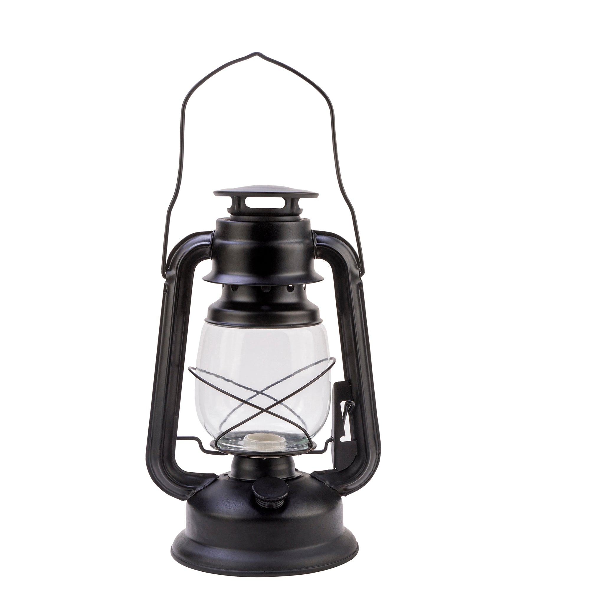 Matte Black Classic Oil Lantern Light Bulb Lamp l Electric Vintage