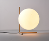 Simplistic Moon Orb Desk Side Table Lamp I Floating Sphere Style 8"
