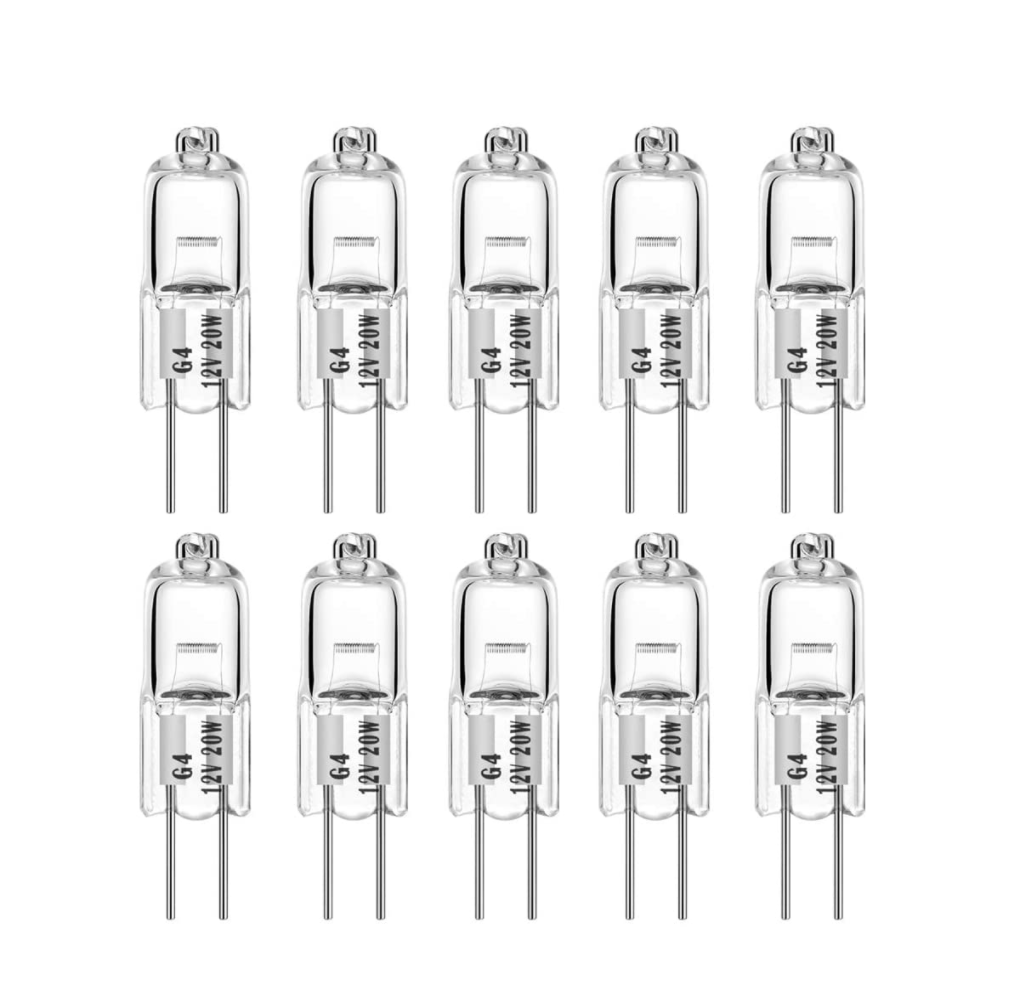 G4 20W AC DC 12V Clear Halogen Light Bulb JC Spot Light Desk Lamp