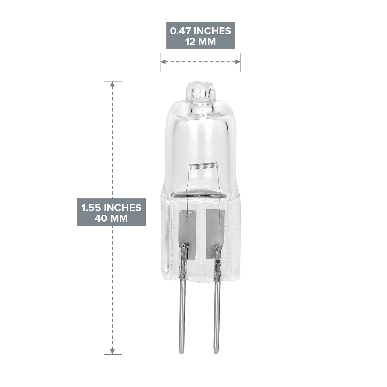 G4 10W 20W 50W AC/DC 24V Clear Light Bulb JC 2Pin I 10 - 12VMonster Lighting