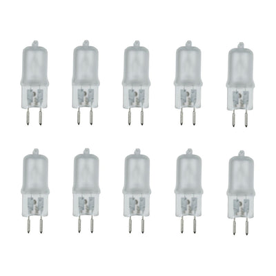 G5.3 JCD Frosted Halogen Light Bulb Desk Lamp Replacement 120V I 10 Pack