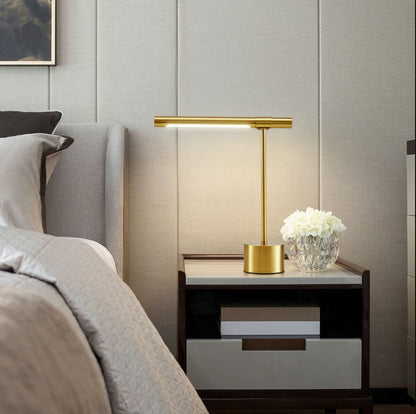 Modern Gold Bankers Desk Lamp LED Table Light I Styling Designer Office Homes