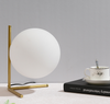 Simplistic Glass Orb Desk Bed Side Table Lamp I Floating Ball Style 12"